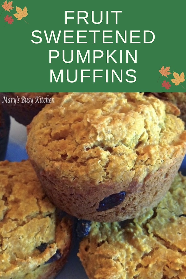 fruit sweetened pumpkin muffins. gluten-free and great for toddlers