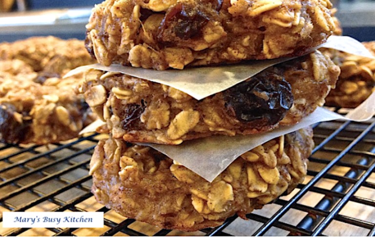 GF Banana, Oat & Applesauce Breakfast Cookies