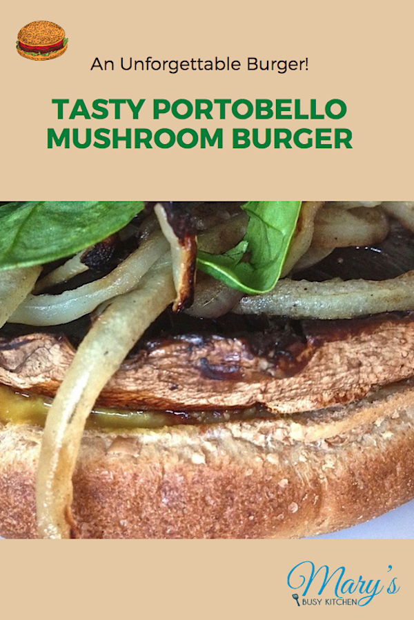 Tasty Portobello Mushroom Burger