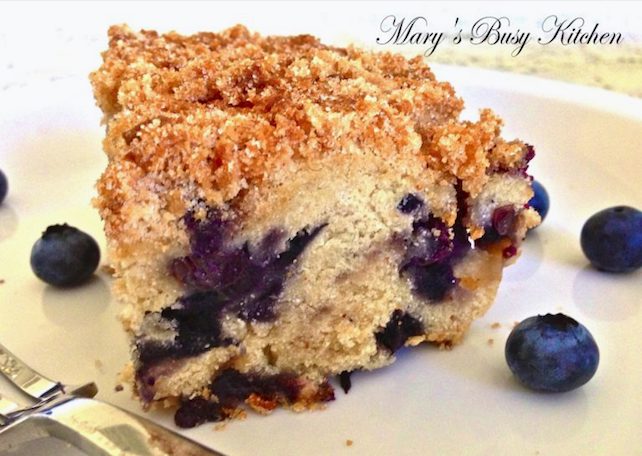 blueberry buckle with allergy-friendly options