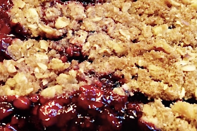 GF Rhuberry Crisp that tastes like a pie