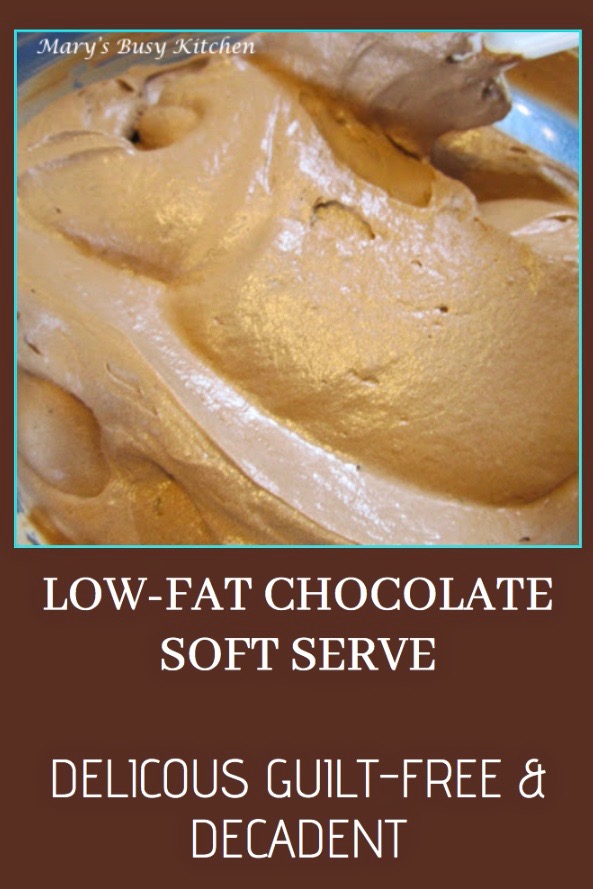 Dairy-free chocolate soft serve ice cream