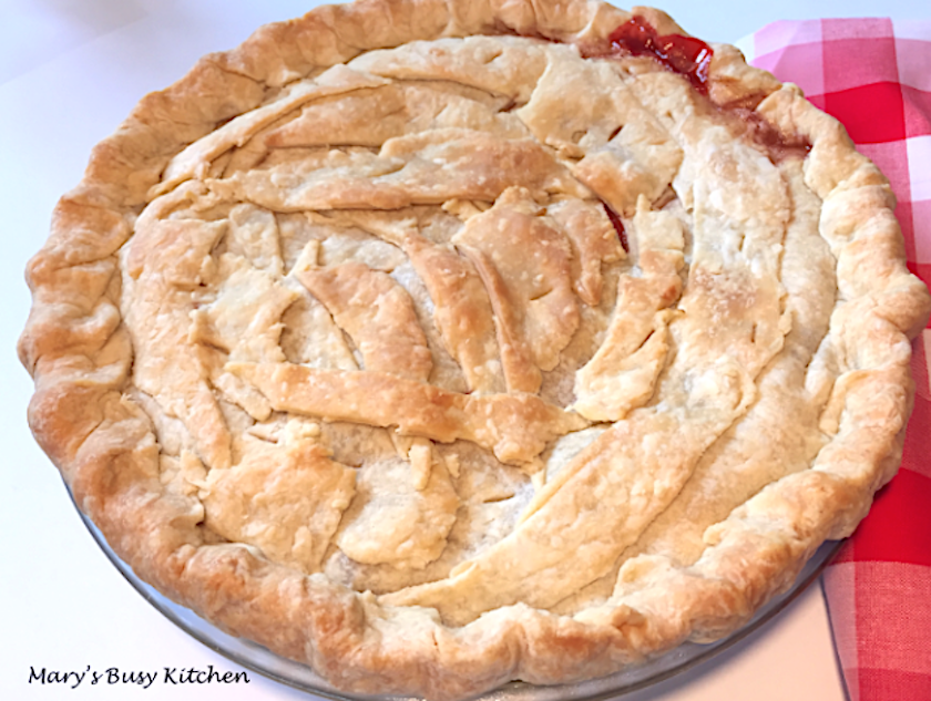 Strawberry and Rhubarb Pie