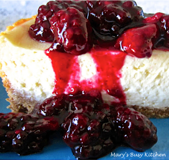 Cheesecake With Berry Topping ~ Gluten free option