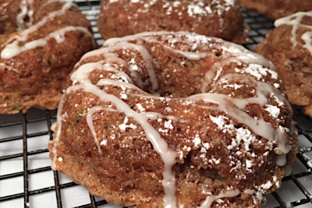 Baked Zucchini & Apple Donuts ~ Gluten-free & vegan option