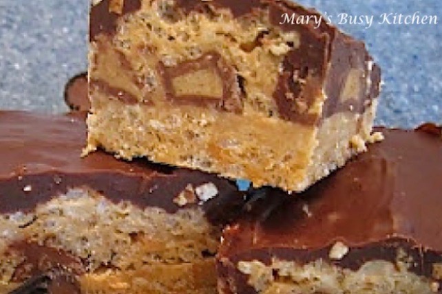 Chocolate-Peanut Butter Bon Bon Bars   ~  Gluten-free option