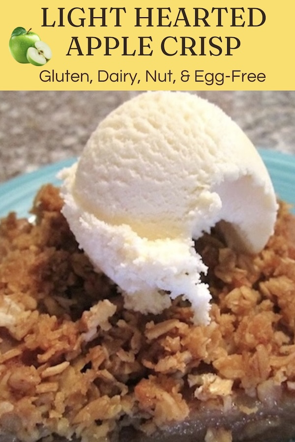 light hearted apple crisp gluten, dairy, egg, nut-free