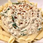 creamy cashew sauce and pasts