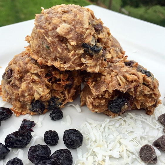 Blueberry Oat & Chocolate Chip Healthy Cookies