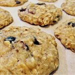 soft coconut and oat cookies with dried cranberries and chocolate chips