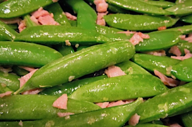 Sautéed Sugar Snap Peas or Beans ~ A Colorful Sidedish