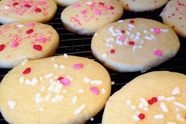 Soft slice and bake gluten-free sugar cookies with a vegan option