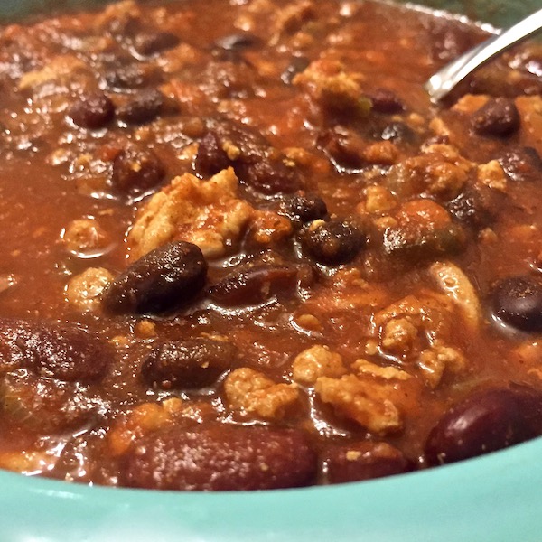 chili in the slow-cooker