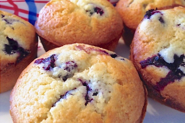 Blueberry-Lemon Zest Muffins – Gluten-Free & Vegan options