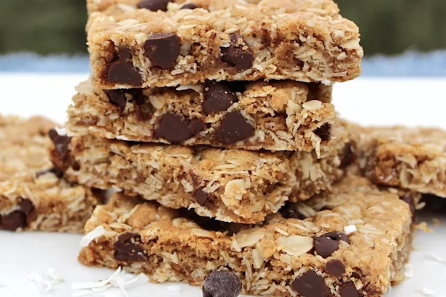 GF coconut oat vegan cookie bars