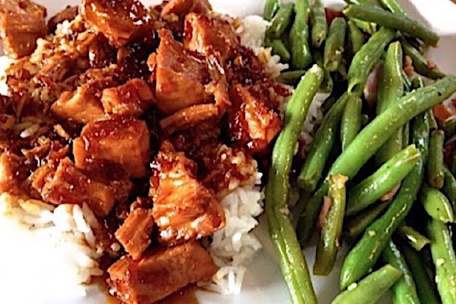 dinner in the crock pot ~ sesame chicken