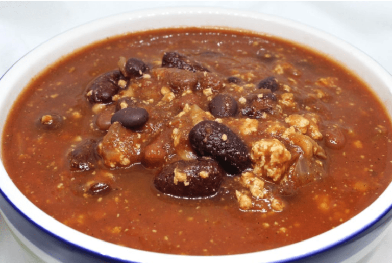 Four Bean Tofu Chili With Mushrooms ~ Hearty & Healthy