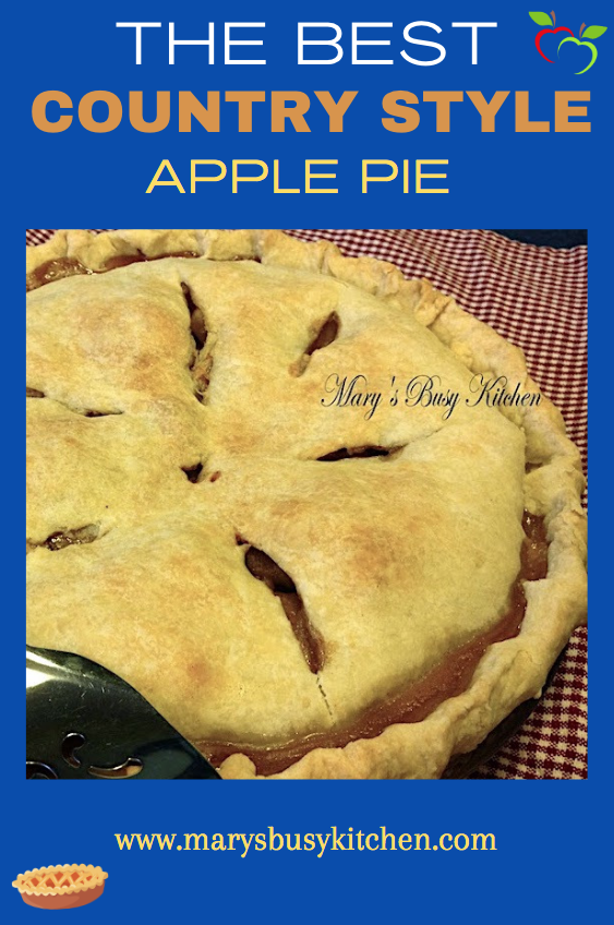 country style apple pie