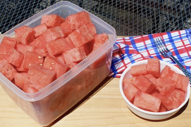 how to cut a watermelon