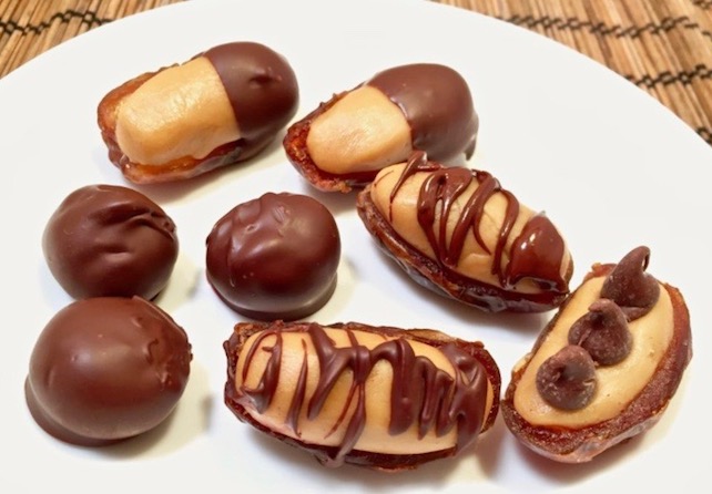 healthy homemade date candy with maple butter