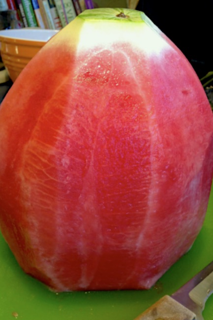how to cut a watermelon