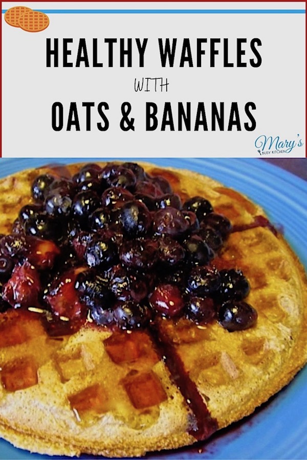 quick and easy oat banana waffles