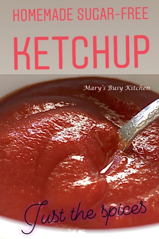 homemade sugar-free ketchup