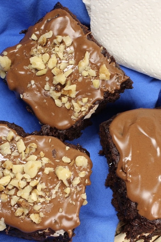 yummy low fat chocolate s'more brownies