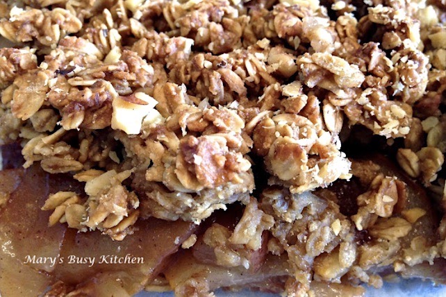 heart healthy allergy-friendly apple crisp