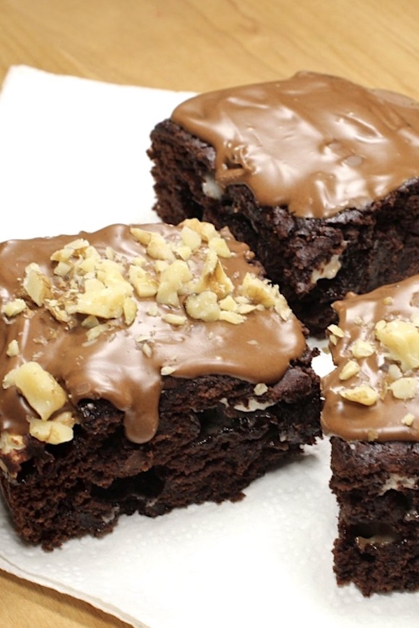 low fat chocolate s'more brownies, gluten-free and vegan