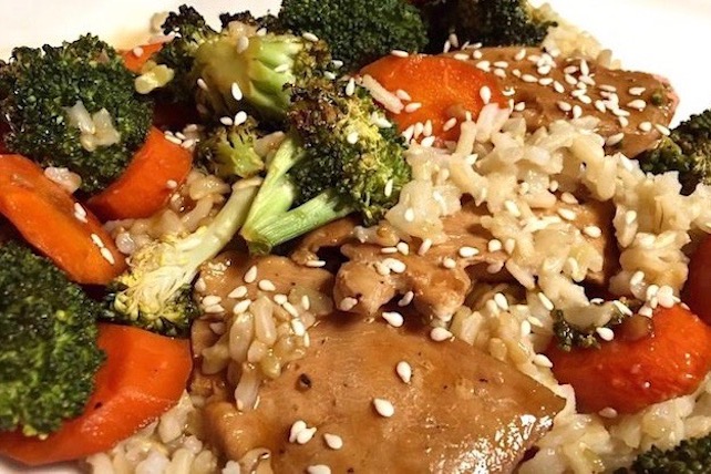 GF Chicken Teriyaki Sheet Pan Dinner