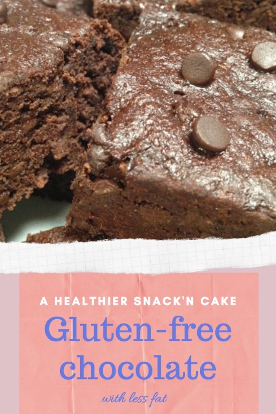 easy gluten, dairy, and egg-free chocolate snack'n cake