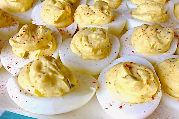 deviled eggs with gluten-free and dairy-free options