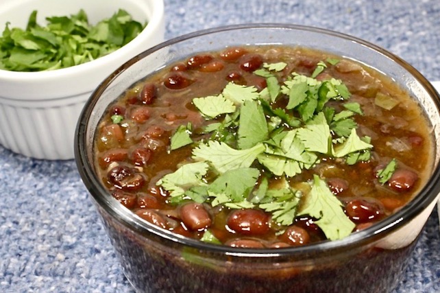 Super easy instant pot black bean soup
