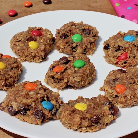 Fruit sweetened Monster Cookies, a gluten-free treat