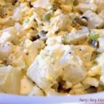 old fashioned potato salad with a dairy free option