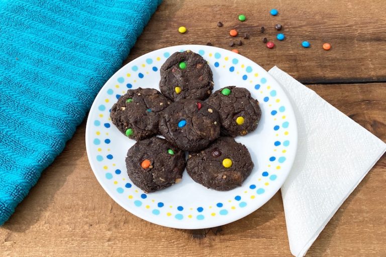 Peanut Butter Brownie Monster Cookies ~  Gluten-Free