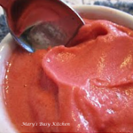 fat-free strawberry sorbet