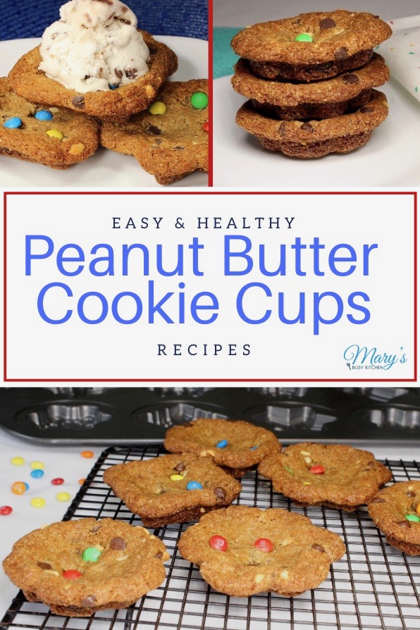 healthy peanut butter cookie cups