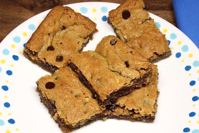 peanut butter bars and bits, gluten-free and vegan