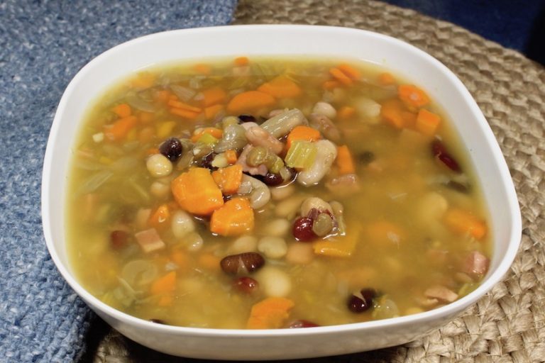 Hearty Ham and Blended Bean Soup