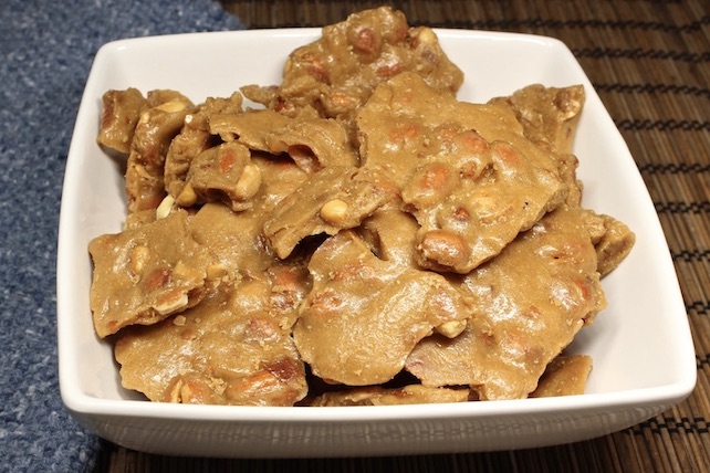 Easy microwave peanut brittle