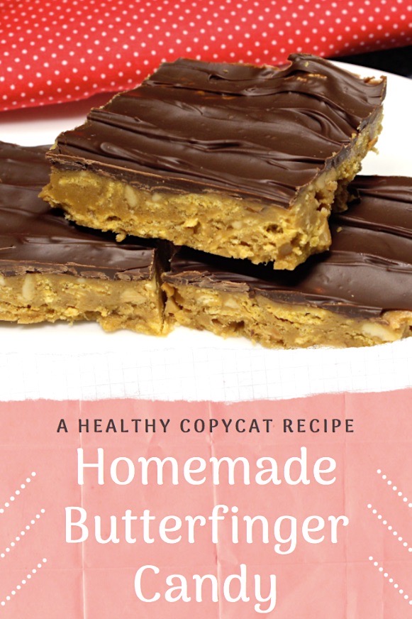 Homemade butterfinger candy, gluten-free and low Fodmap