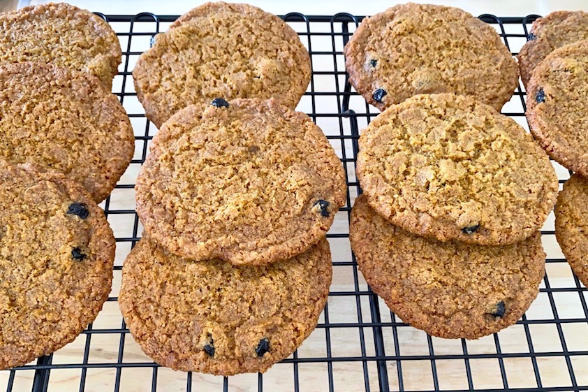 wild blueberry sun flower seed cookies