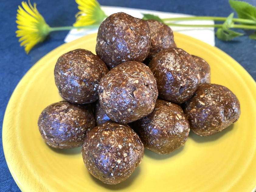 Gluten-Free Brownie Energy Bites ~ low FODMAP