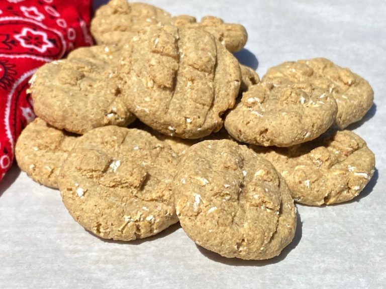 4-Ingredient Peanut Butter Cookies For Dogs