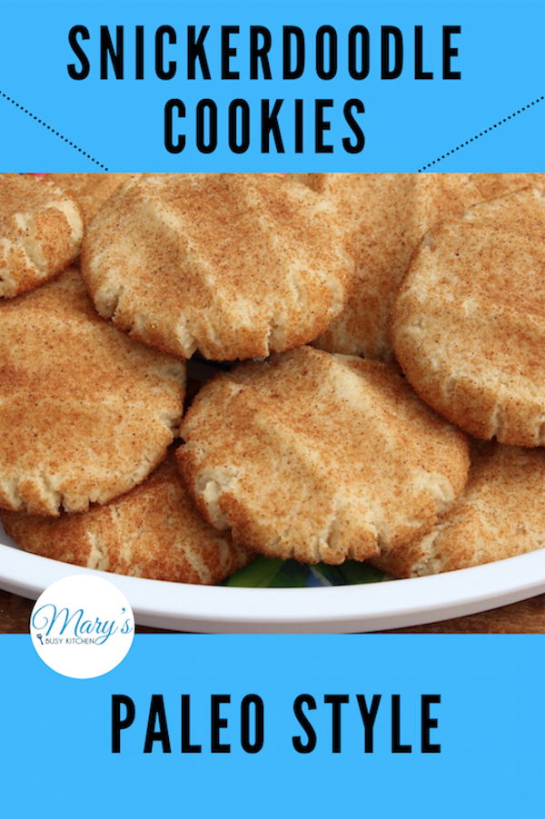 snickerdoodle cookies Paleo