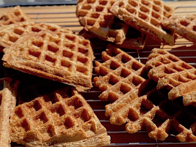 healthy gluten-free multi-grain waffles