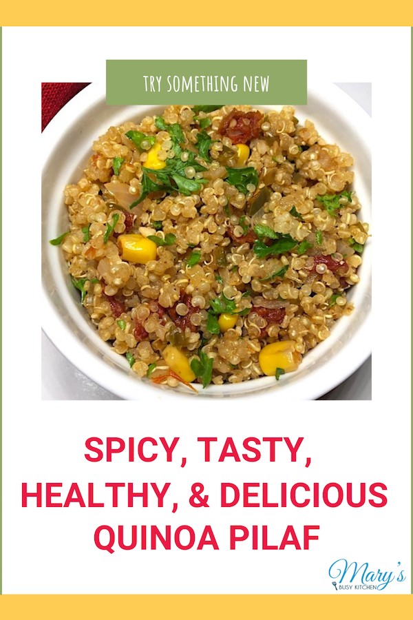 Healthy tasty quinoa pilaf