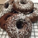 GF double chocolate baked vegan donuts